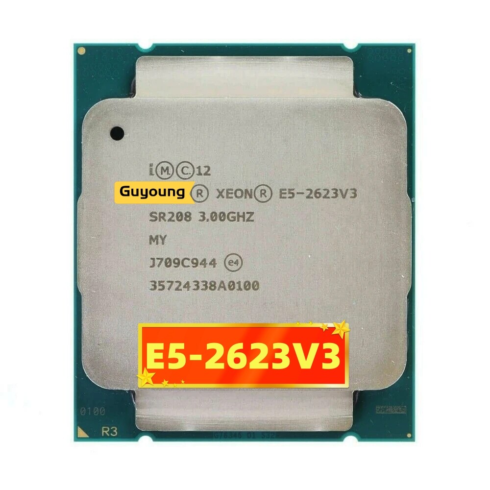 Xeon e5 2623 v3 e5 2623v3 e5-2623v3 e5-2623 v3 processor 3.0ghz 4-core 10m lga 2011-3 105w cpu