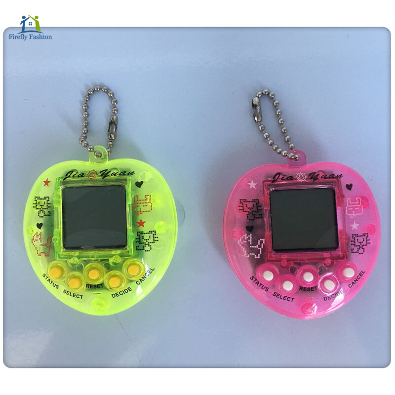 Electronic Pet Game Machine Electronic Pets Virtual Pets Keychain Handheld Game Machine For Boys Girls Adults Firefly Fashion