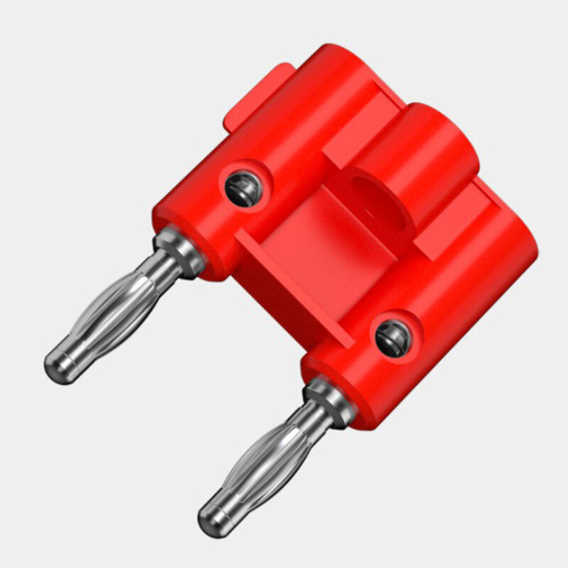 wuyangmin Double Row 4mm Banana Plug Connector Speaker Amplifier Plug Jack Adapter