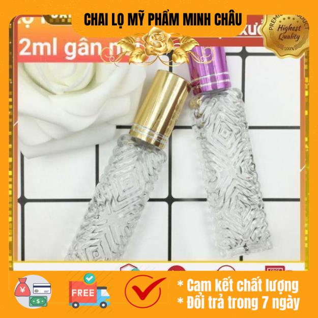 [Combo 10sp] Lọ chiết nước hoa 12ml gân nổi đựng dầu thơm