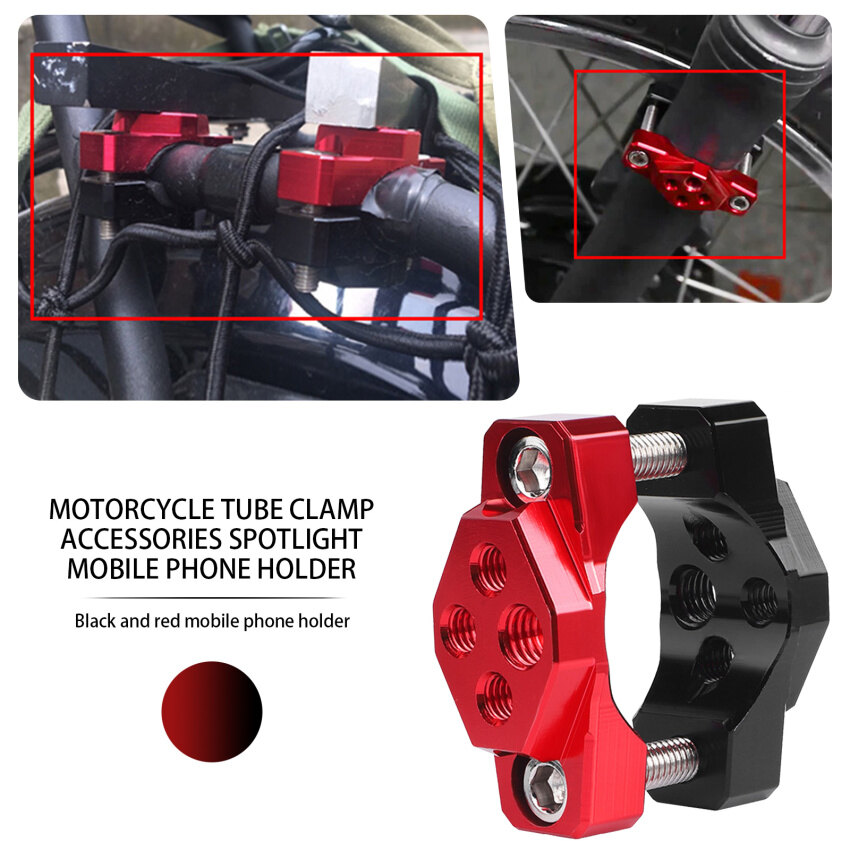 Motorcycle Stent 7-32mm Bracket Bumper Clamp Auxiliary Spotlight Clip Light Decoration Modification Accessories
