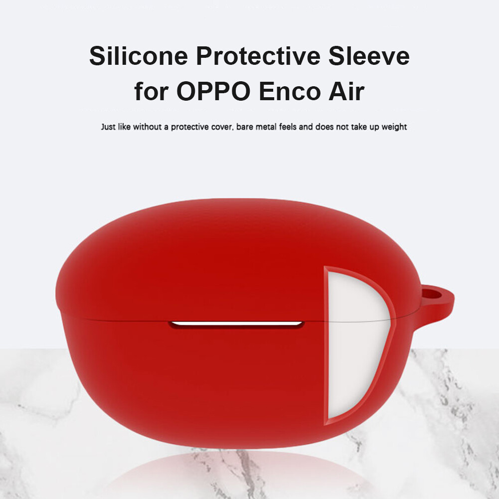 Practical Silicone Case for OPPO Enco Air Charging Case Scratch-proof Dust-proof Storage Box