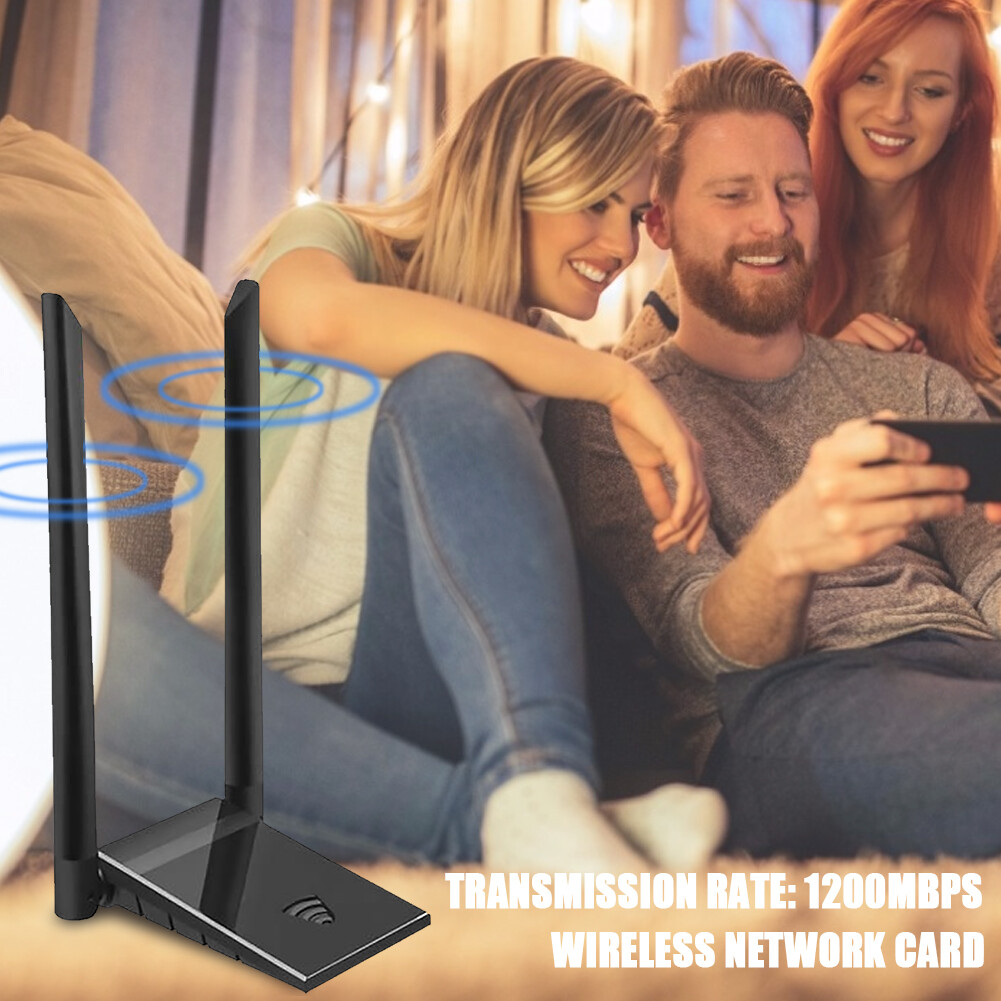 Bộ Chuyển Đổi WiFi USB 3.0 Card Mạng Không Dây Băng Tần Kép AC1200 Đối Với Máy Tính PC
