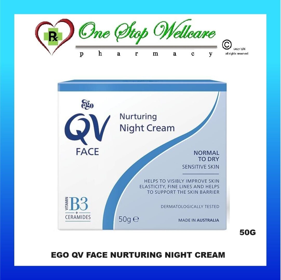 EGO QV FACE NURTURING NIGHT CREAM 50G (EXP10/2026) Lazada