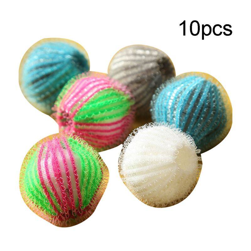 10pcs Magic Pet Hair Removal Laundry Ball Grabbing Lint Fluff Cleaning Remover Washing Machine