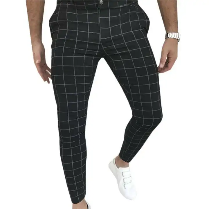 plaid smart pants