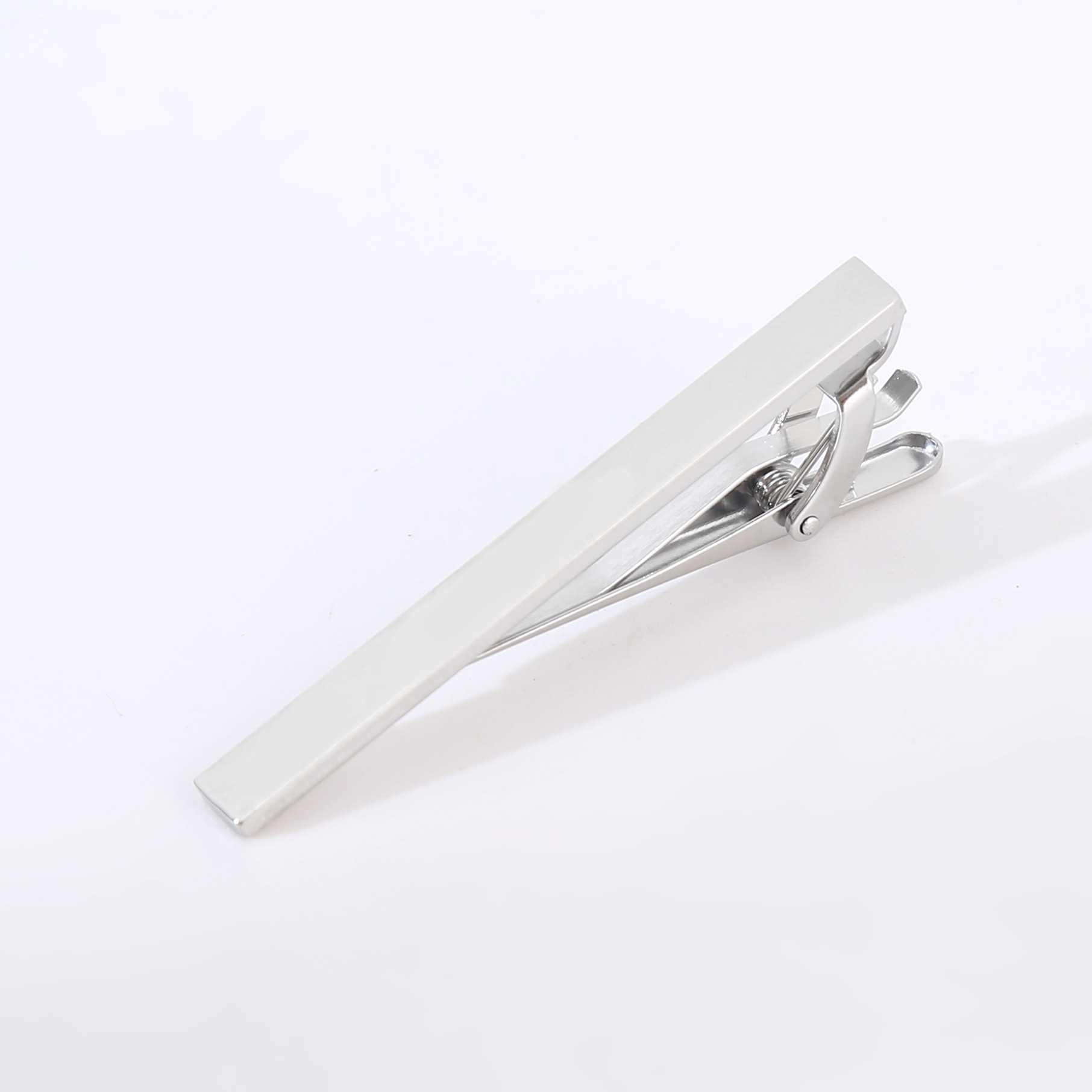 New Men's Tie Clip Business Advanced Simple Wedding Light Luxury Pin Clip Fixed Retaining Ring