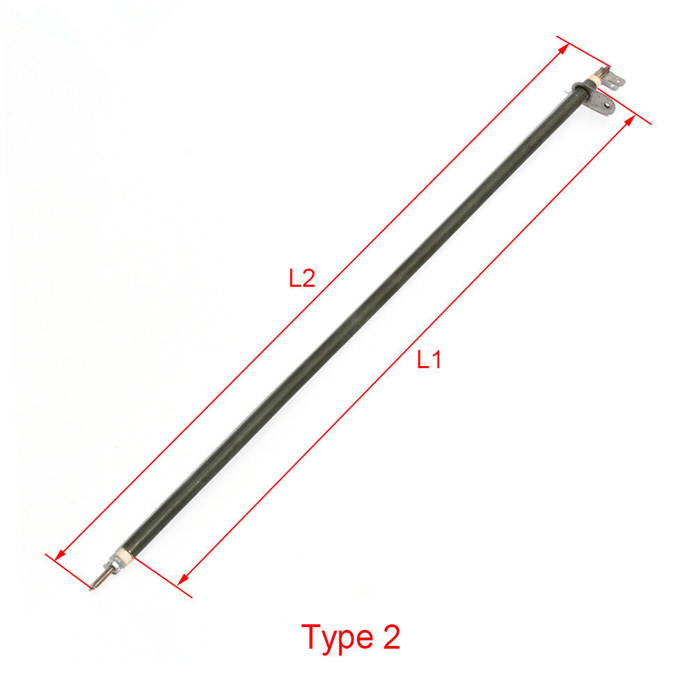 2 Pcs 260500mm Green Heating Element With Round Metal Sheet For
