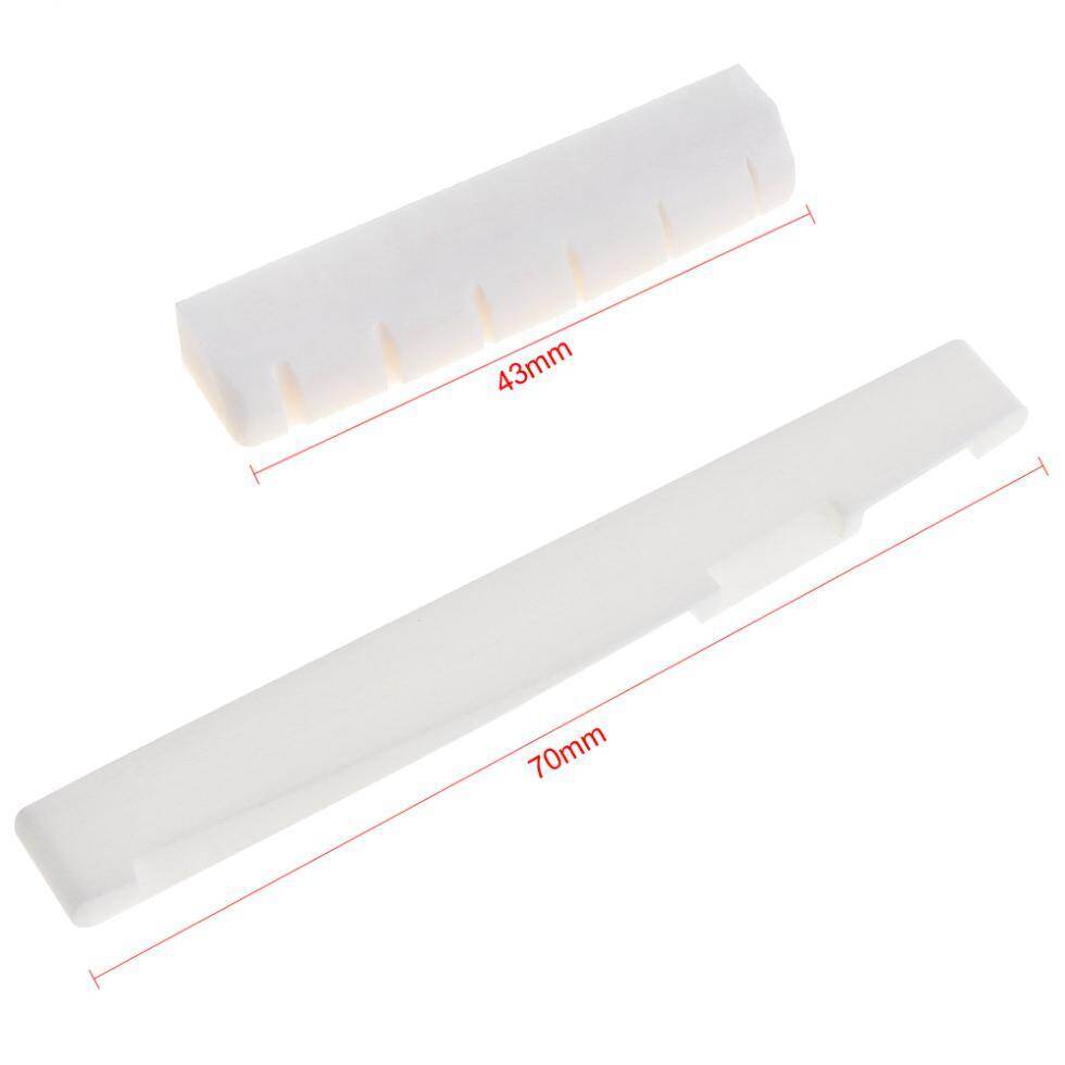 SLADE 1 Cặp Yên Ngựa Xương Đàn Guitar, Dành Cho Guitar Dân Gian Acoustic 6 Dây