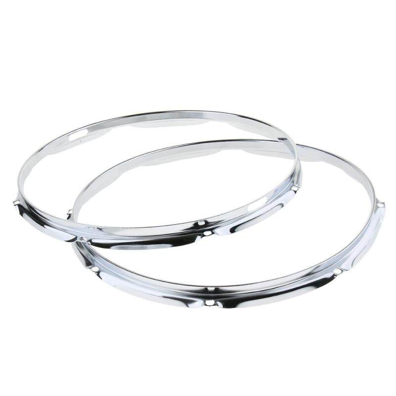 Phép Lạ Chiếu 2 chiếc Chrome 14 Inch 8 & 10-Chốt Giờ Móc Hít Vòng Nhẫn Viền Nhạc Cụ Một Phần