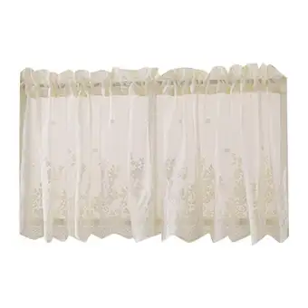 Beautiful Lace Short Half Window Curtains For Coffee Shop Home