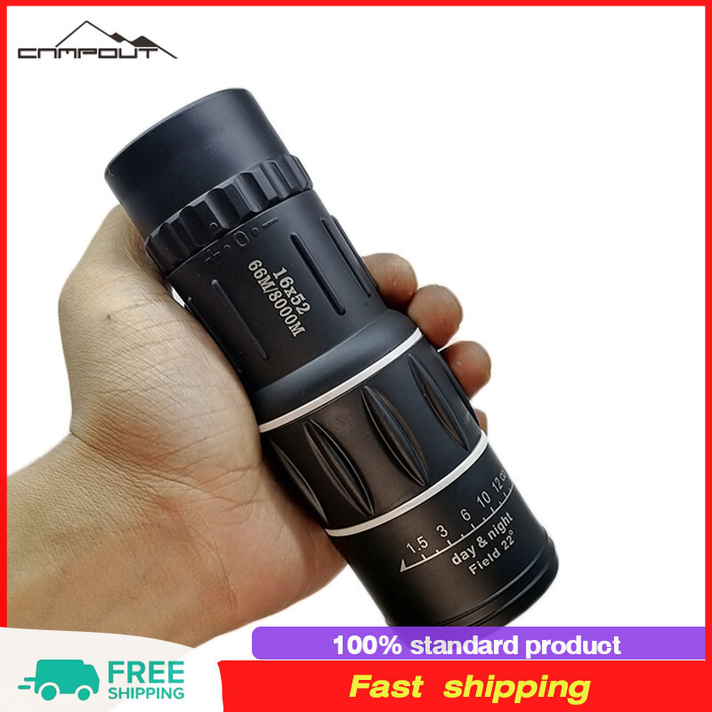 【CAMPOUT】Ống Nhòm, Kính Ngoài Trời Nhìn Đêm Ánh Sáng Yếu HD Công Suất Cao 16X52, Ống Nhòm Kẹp Ảnh Điện Thoại Di Động