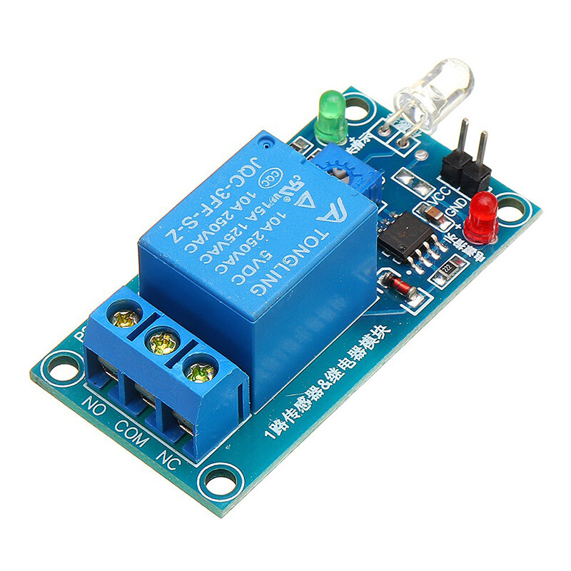 DC 5V 12V Photodiode Relay Module Light Detection Light-seeking Module Laser Receiver Relay Board