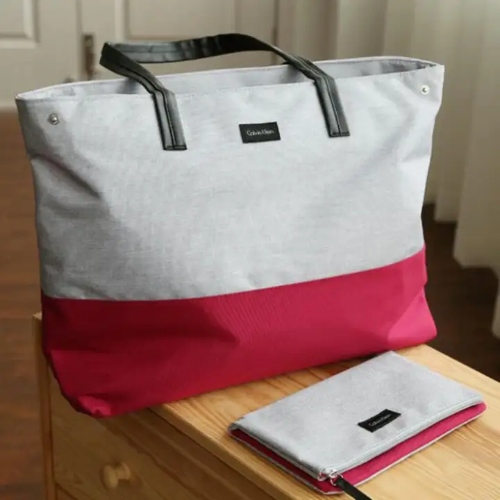 calvin klein canvas tote