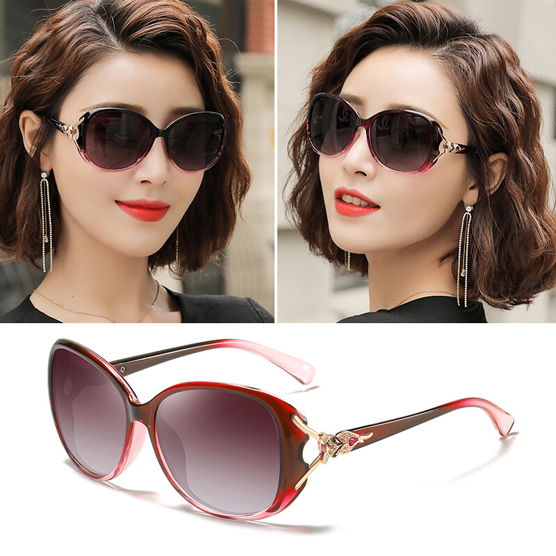 IMPALA QT102W Diamonds Frame Real Polarized Sunglasses for Women 100% Anti Glare Anti UV HD Lens Block Sunshine Women's High Quality Luxury Sunglasses