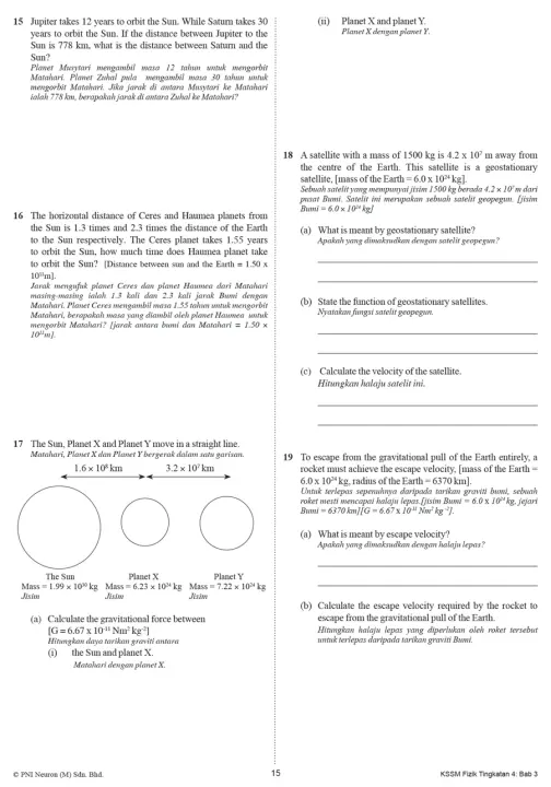 Riang Belajar Kssm Fizik Tingkatan 4 Buku Latihan Topikal Nota Lazada