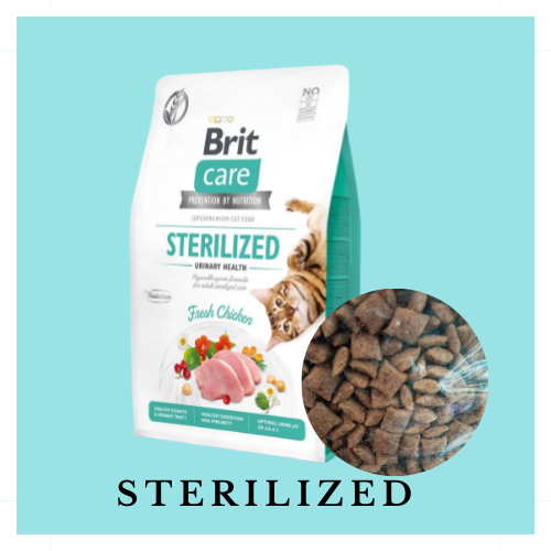 【REPACK 1KG】Brit Care Cat Food Dry Food 1KG Makanan Kucing Lazada