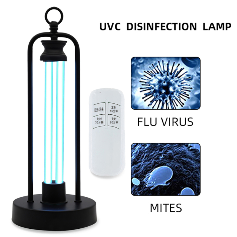 Đèn Tia UV Khử Trùng, Đèn Ống Thạch Anh Khử Trùng Di Động Có Điều Khiển Từ Xa, Dùng Cho Ô Tô, Khách Sạn, Gia Đình, Tủ Lạnh, Nhà Vệ Sinh, Khu Vực Nuôi Thú Cưng, 38W