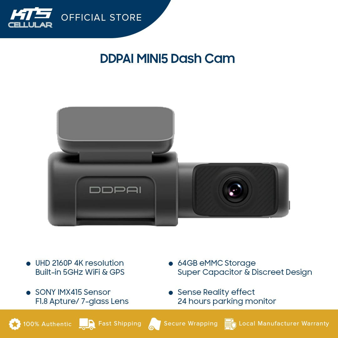 DDPAI Mini5 Dash Cam - Original 1 Year Warranty By DDPAI Malaysia | Lazada