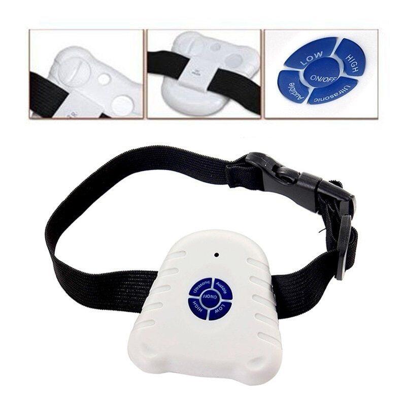 Không Thấm Nước Con Chó Dừng Chó Sủa Vòng Đeo Cổ Chống Sủa Chó Đèn Led Huấn Luyện Viên Vòng Cổ Điều Khiển Công Cụ Tập Luyện Nút Tần Số Siêu Âm Có Thể Điều Chỉnh