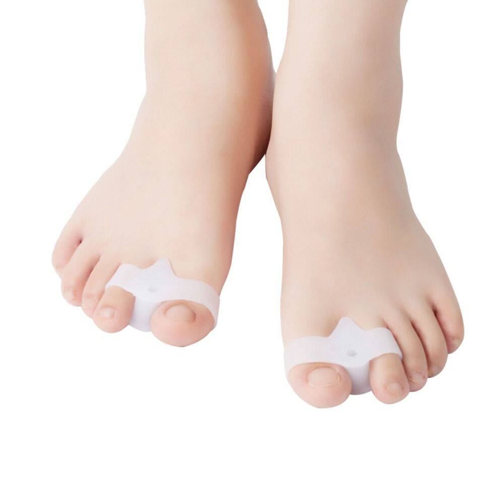 JIGGLE Đàn hồi Gel silicon Miếng đệm chỉnh vẹo ngón chân cái Dụng cụ trải chăm sóc bàn chân Dụng cụ tách ngón chân Sản phẩm chỉnh hình ngón chân Dụng cụ chỉnh vẹo ngón chân Bảo vệ ngón tay
