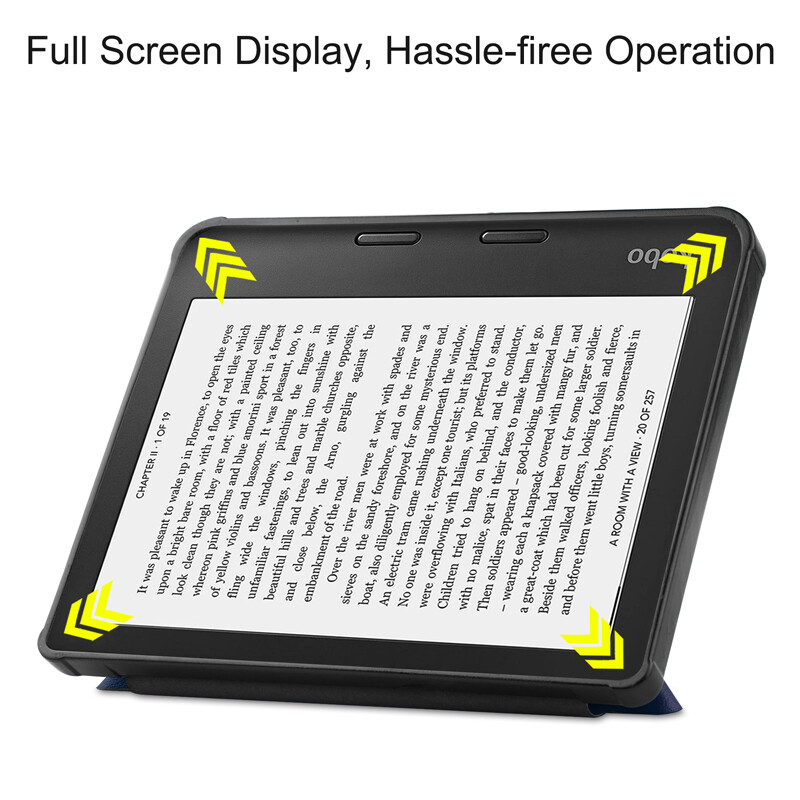 PU Leather Flip Case for Kobo Libra 2 7 inch E-Book Ereader Transform Stand Casing Smart Cover