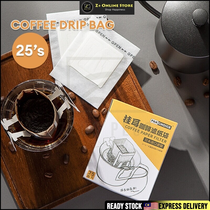 PAKCHOICE Espresso Coffee Filter Drip Bag 50's Double Hanging Ear