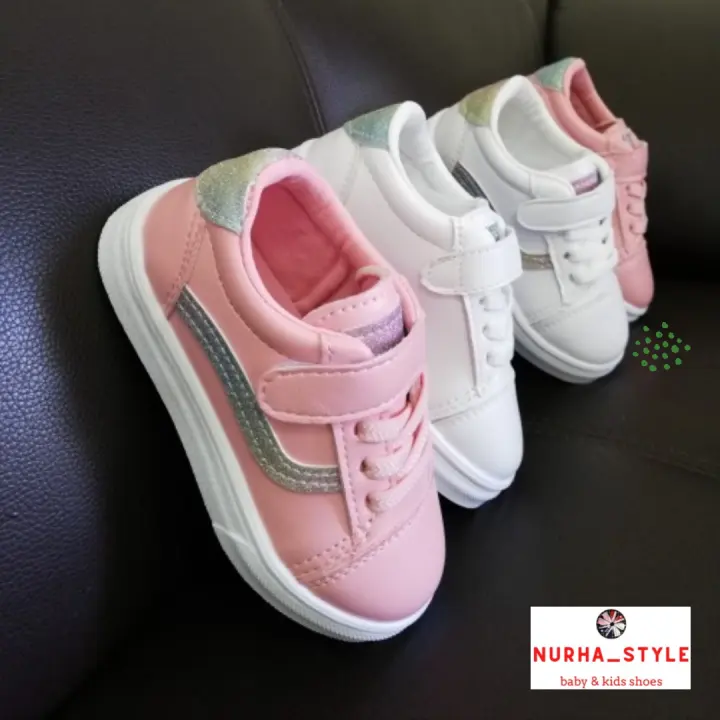vans pink putih