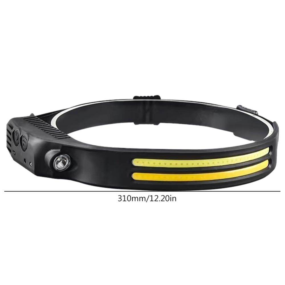 Type C Charging Head Flashlight 330LM Headlight Gesture Control Camping Searchlight LED Camping Lamp for Outdoor Camping