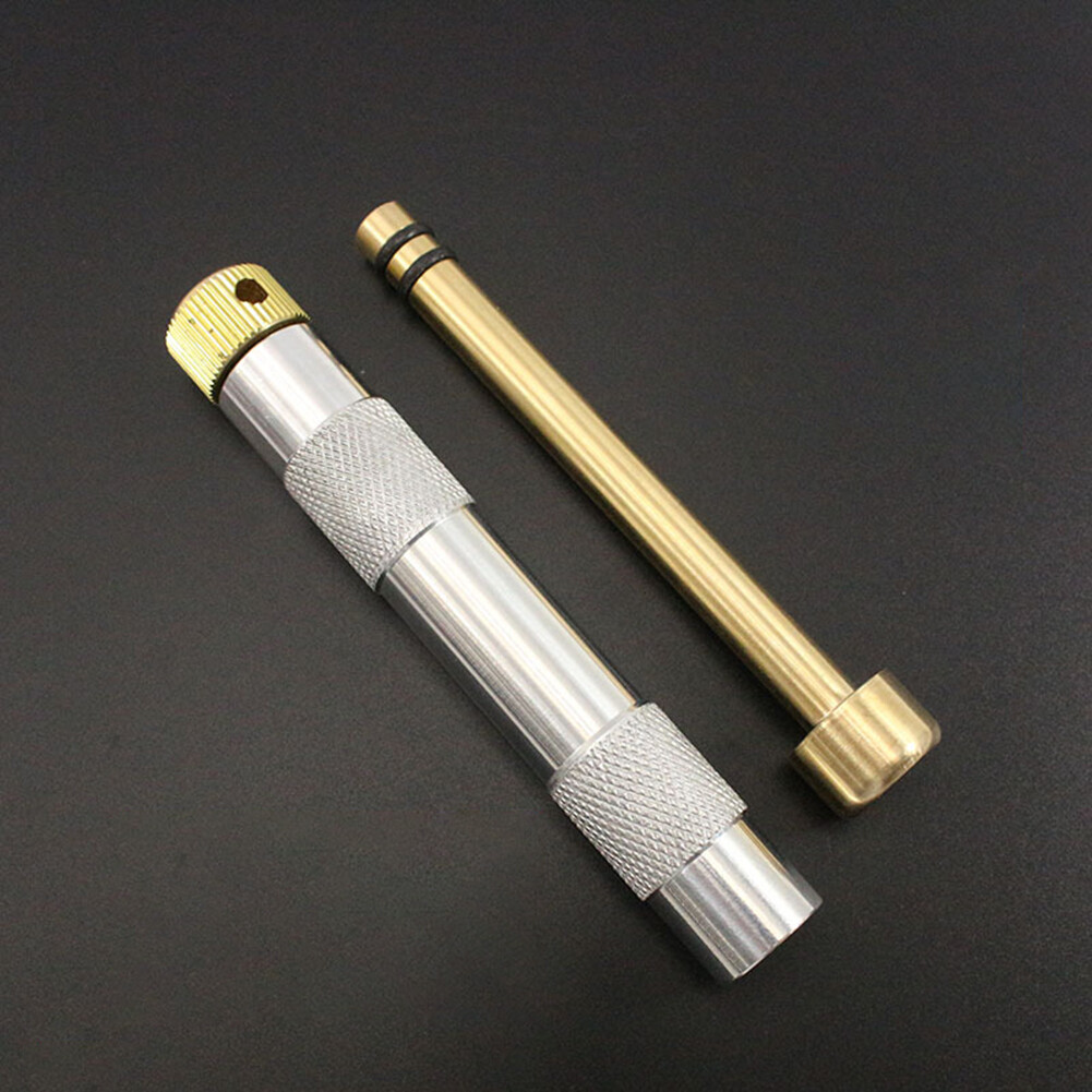 Brass Bật lửa Ống thực tế nén khẩn cấp cháy Ống bền cắm trại đánh lửa Piston dụng cụ sinh tồn thiết bị cắm trại