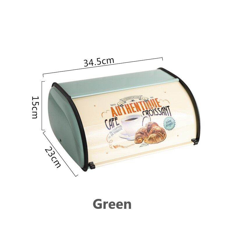 Hộp Đựng Bánh Mì Cổ Điển Tầm Nhìn, Hộp Đựng Bánh Mì Lật Cổ Điển Nông Thôn Hộp Đựng Bánh Mì Nhà Bếp Có Nắp Cuộn Hộp Đựng Đồ Ăn Nhẹ Bánh Quy Để Bàn Chống Bụi