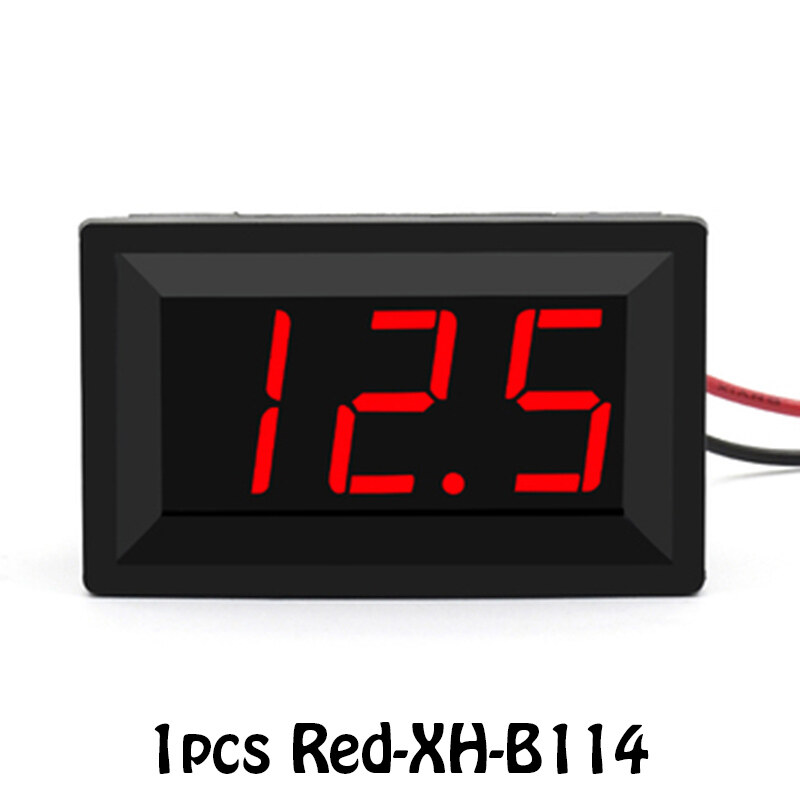 1pcs xh-b114 dc 4.5-120v digital voltmeter head dc voltage meter for electric vehicle car modification
