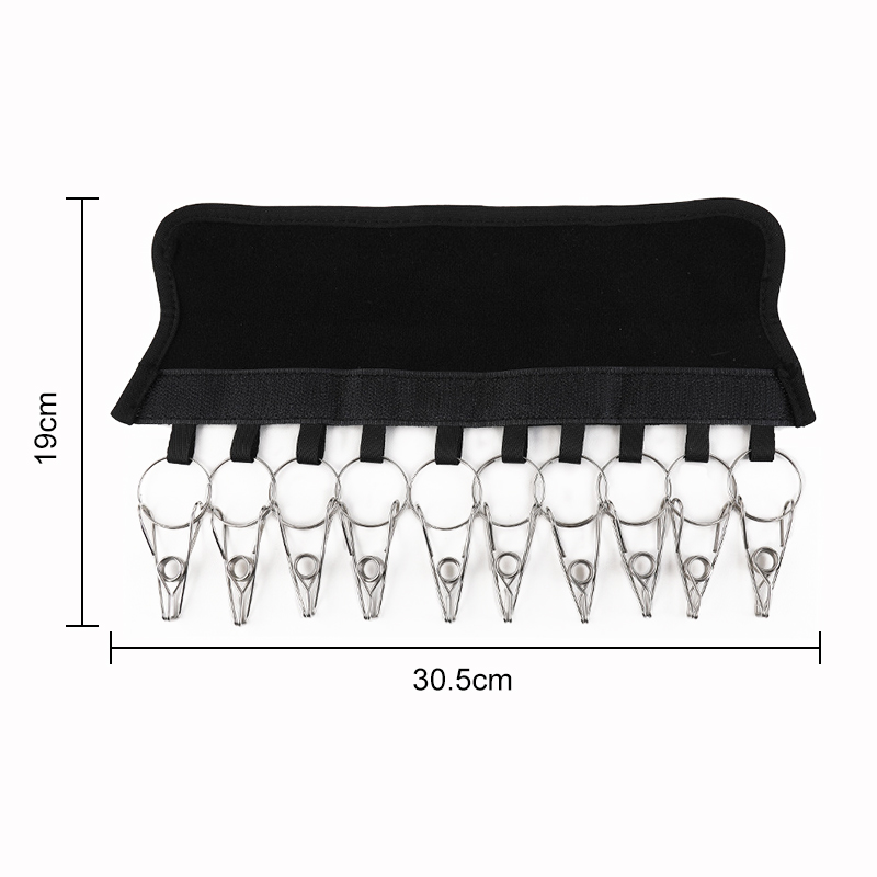 Cap Organizer Hanger, Portable Hat Organizer Holder with Rust-resistant Clips, 10 Stainless Steel Multi-purpose Storage Clips, for Hanging Hat/Socks/Gloves, etc