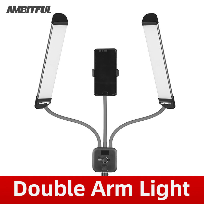 AMBITFUL AL20 Double Arms Fill LED Light 3000K6000K 40W Long Strips