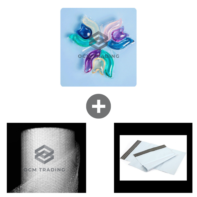 OCM 70 pcs Premium 3 In 1 Laundry Capsules Gels Pods Beads Detergent