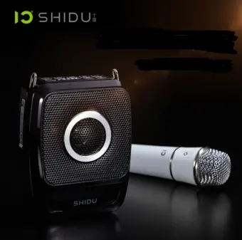 speaker with two microphones