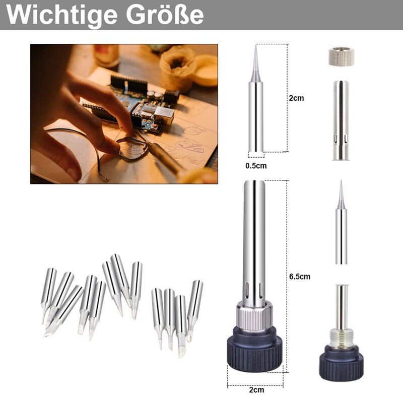 900MT Soldering Tips Soldering Tip Replacement Soldering Tip Set, Lead