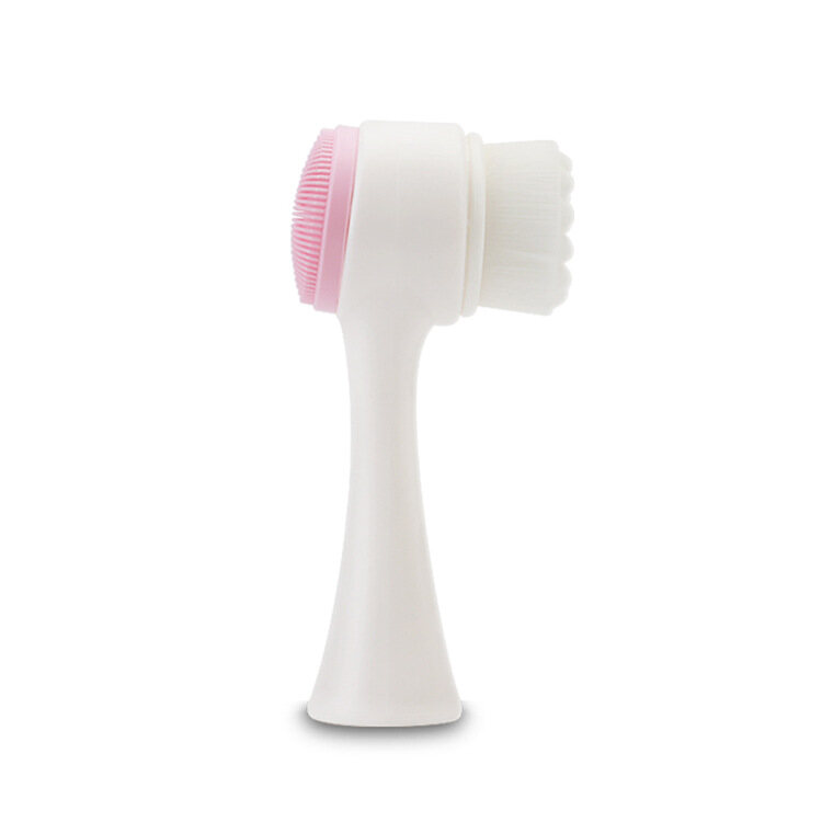 Convenient Double Head Deep Cleansing Face Washer Facial Brush