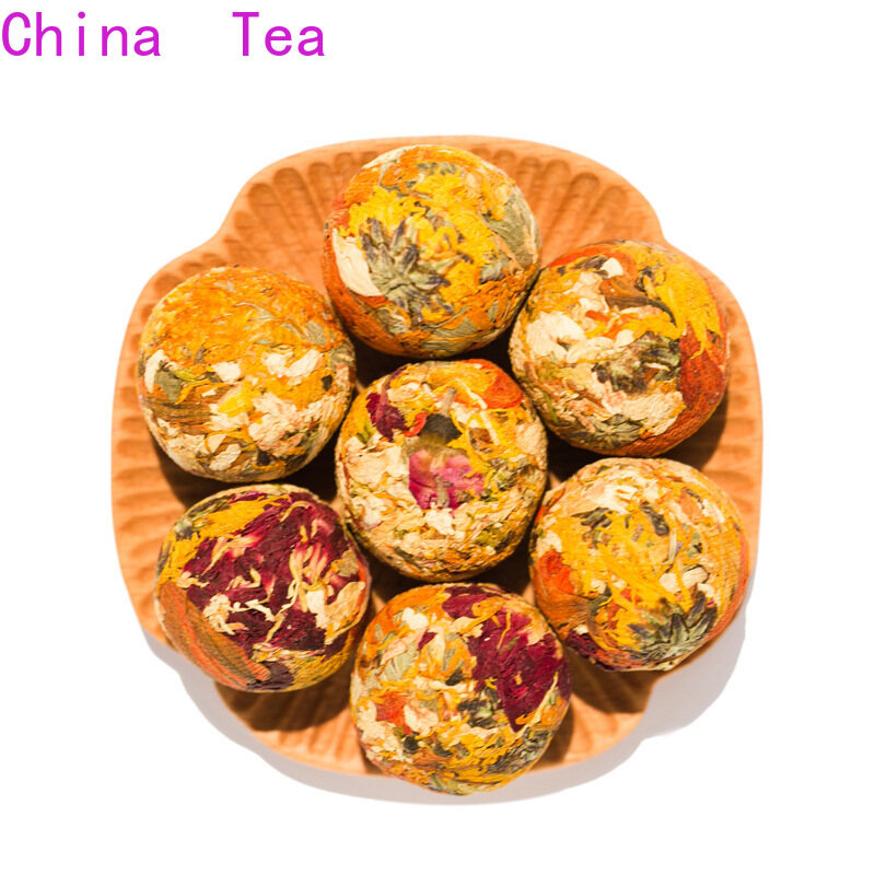 rose jasmine tea beads Pu'er tea scented tea散装