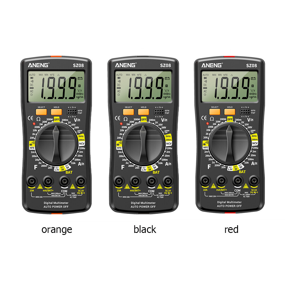 【⚡⚡Special Offer⚡⚡】ANENG SZ08 LCD Diode NCV Tester Meter 2000 Counts Split Digital Multimeter