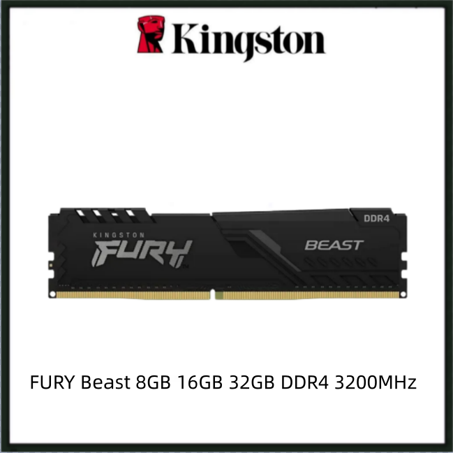 Kingston fury beast 8gb 16gb 32gb ddr4 3200mhz dimm ram
