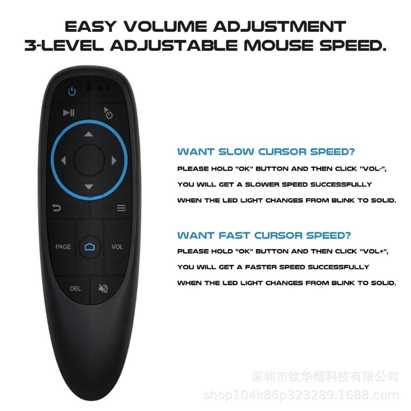 ✪【Yixin Elec】【New Arrival】 G10BTS Bluetooth-compatible Remote Control Wireless Air Mouse 6-Axis Gyroscope