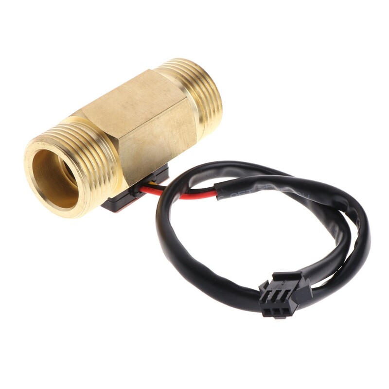 Water Flow Sensor G3/4" Hall Flowmeter Switch DN20 1-30L/min Liquid Flow Meter