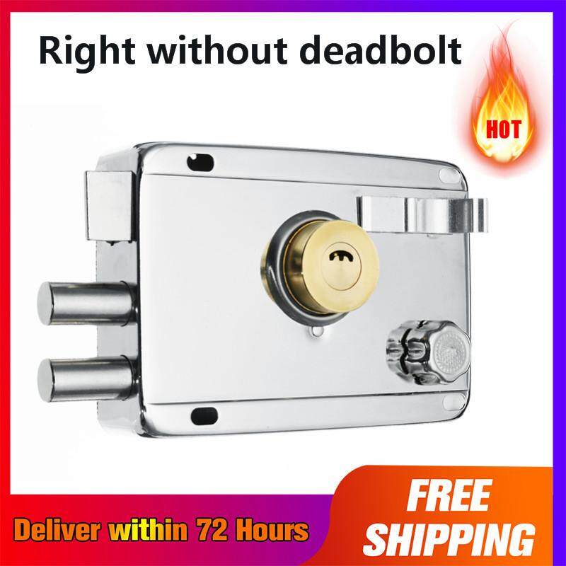 【Free Vận Chuyển + Siêu Đối Phó + Hạn Chế Offer】Exterior Sắt Móc Khóa An Ninh Chống trộm Nhiều Bảo Hiểm Khóa Gỗ khóa cổng Cho Đồ Nội Thất Phần Cứng-Tay phải không có nút khóa chết.