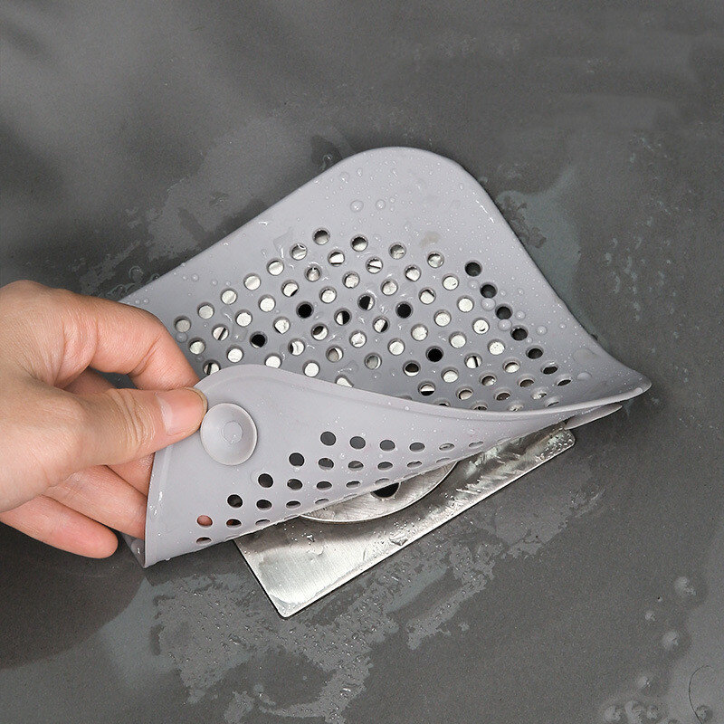 Anti-Clogging Square Sink Filter Bathroom Drain Floor Sink Strainer Kitchen Tools Insulation Pads