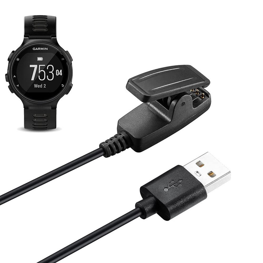 Compatible with Garmin Forerunner 735XT Charger, Replacement Charging Cable Clip Cord for Garmin Forerunner 735XT Smart Watch