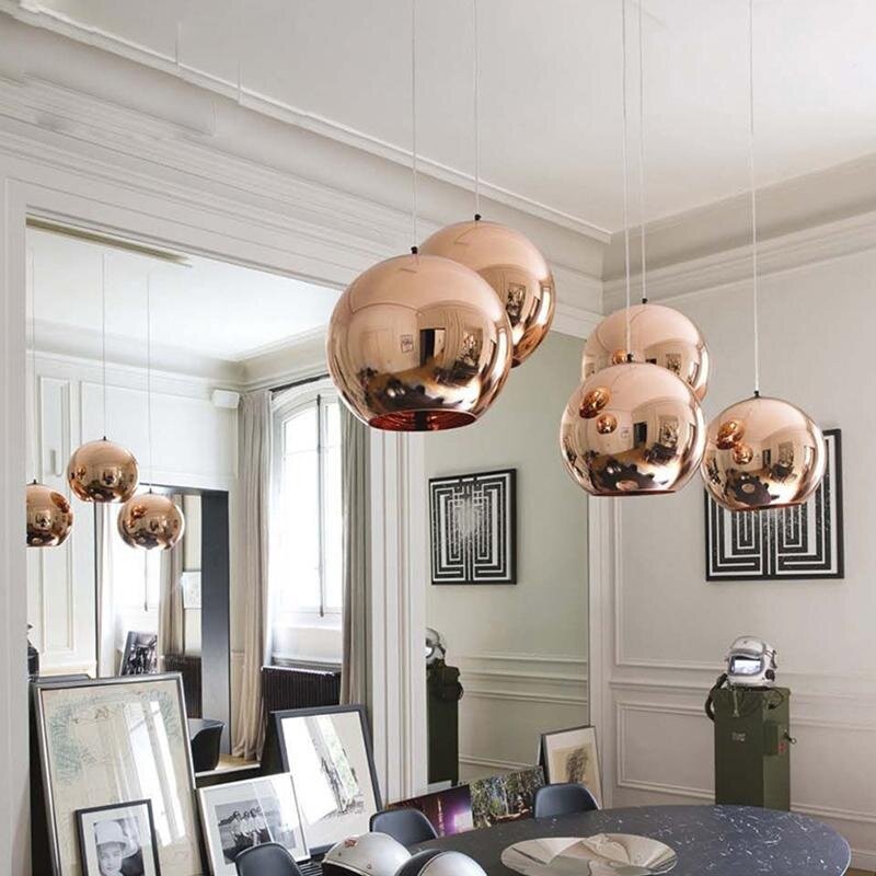 15 20cm Globe Gl Pendant Lamp Copper Color Dinning Room Bar 15 20cm Globe Gl Pendant Lamp Copper