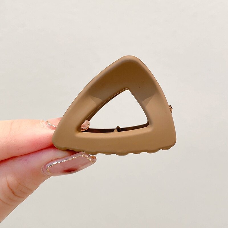 Simple Cute Design Acrylic Plastic Hair Clips Korean Style