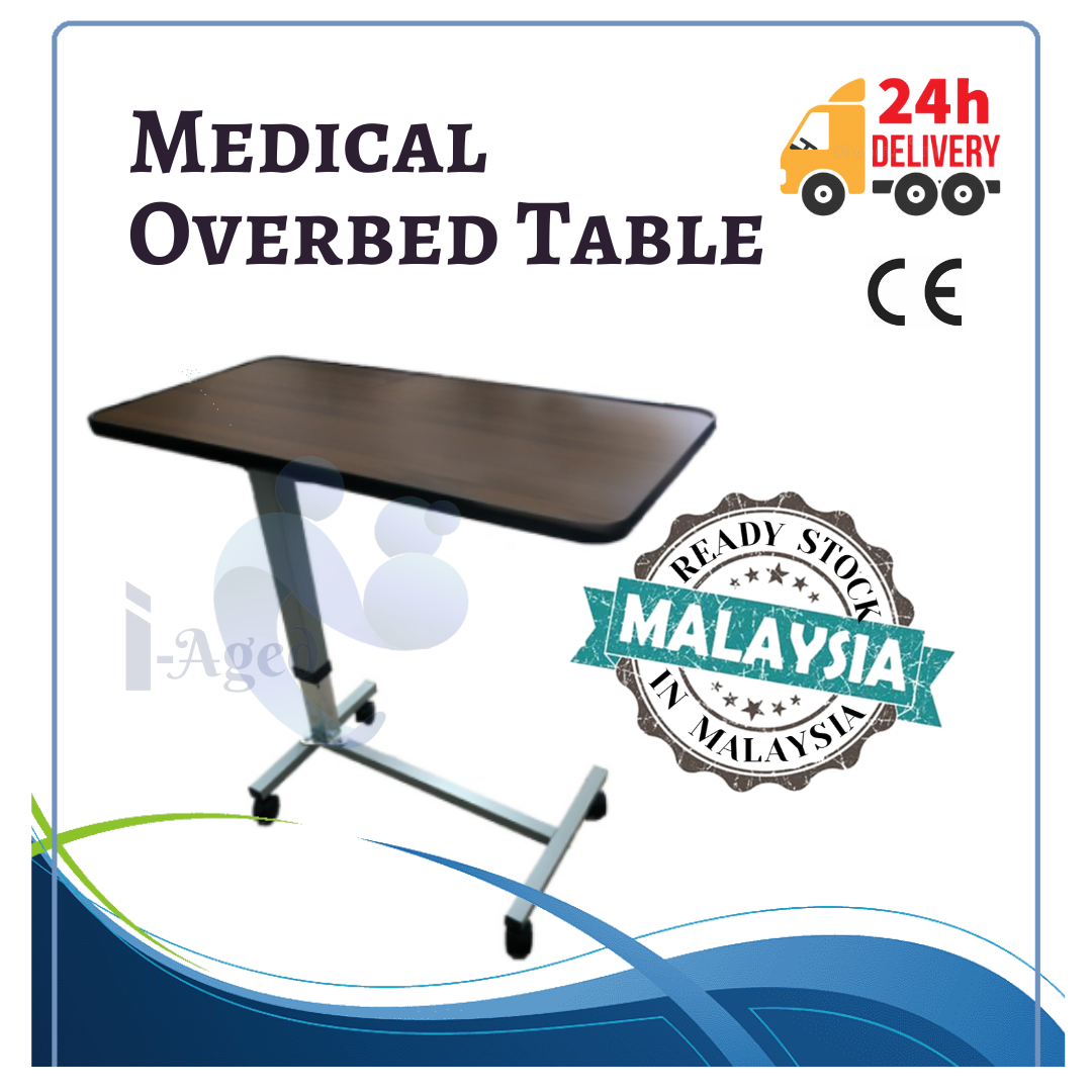 Medical Overbed Table / Cardiac Table Gas Spring Table for Hospital