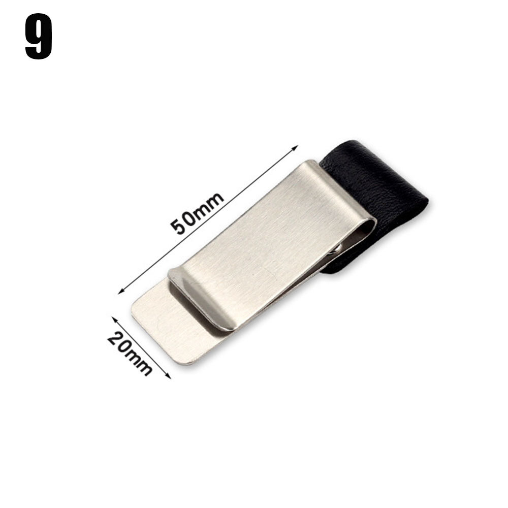 1 X Kẹp Sổ Tay, Kẹp Giữ Bút Bằng Thép Không Gỉ Bằng Da Thủ Công Kẹp Sổ Ghi Chép Nhật Ký Giấy